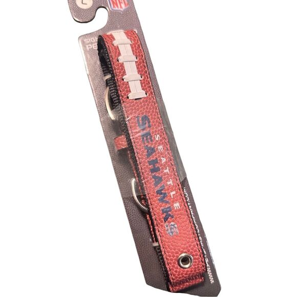 NWT NFL Seattle Seahawks Leather Dog Collar Large unused - Picture 4 of 8